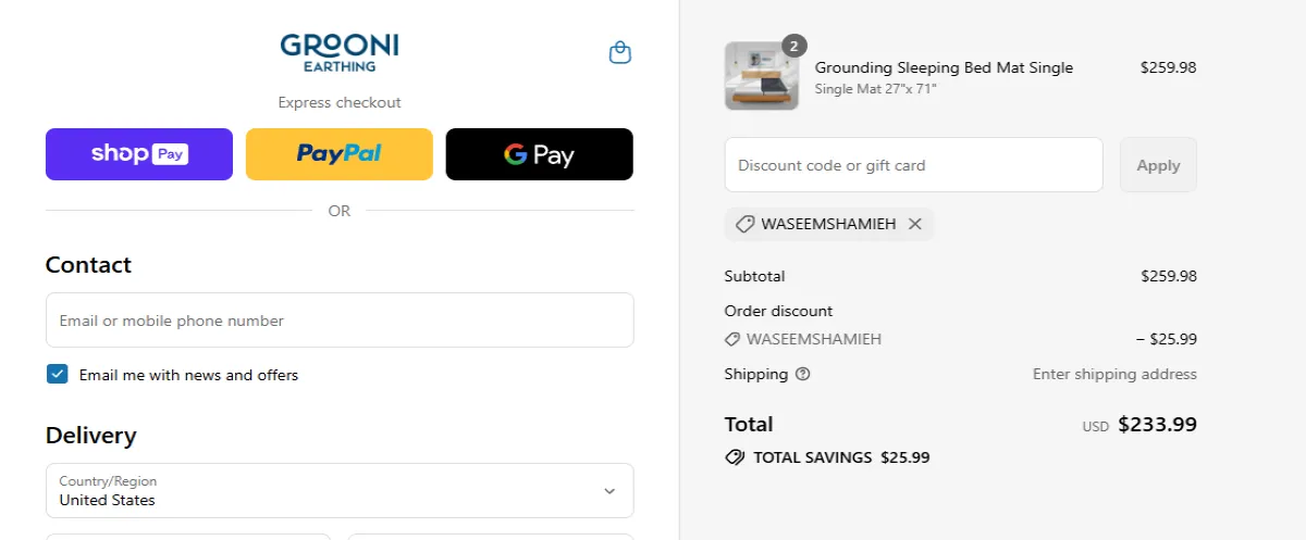 Coupon proof WASEEMSHAMIEH