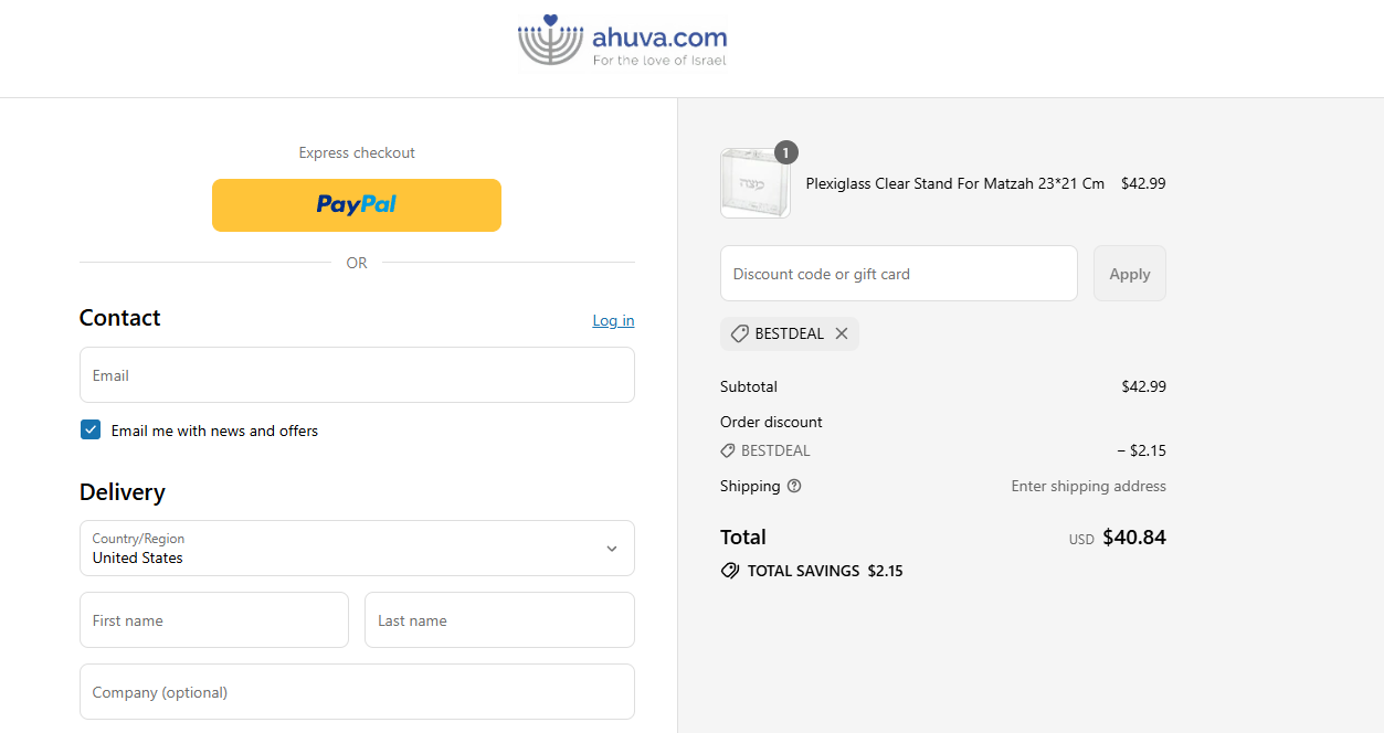 Coupon proof BESTDEAL