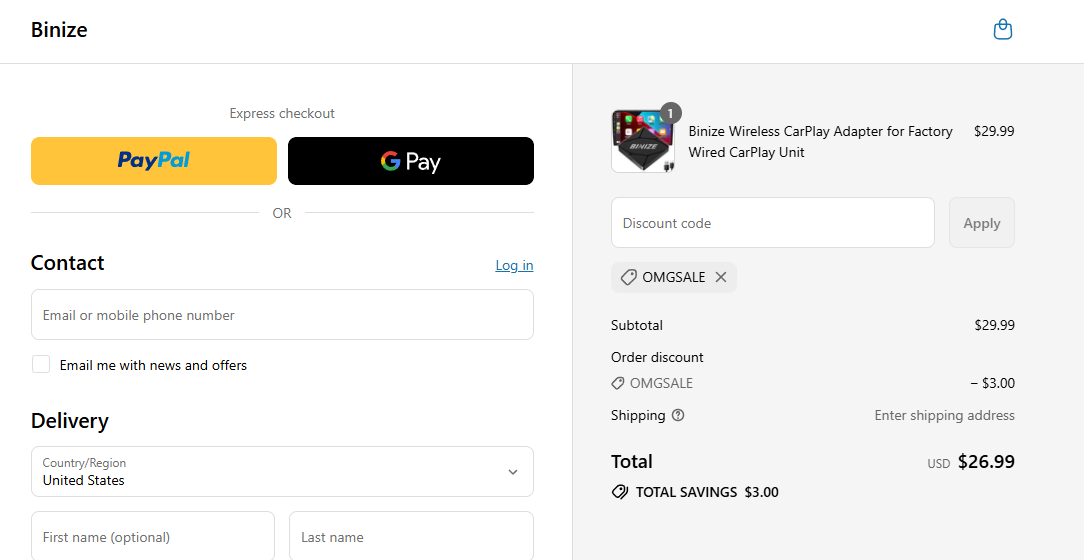 Coupon proof OMGSALE