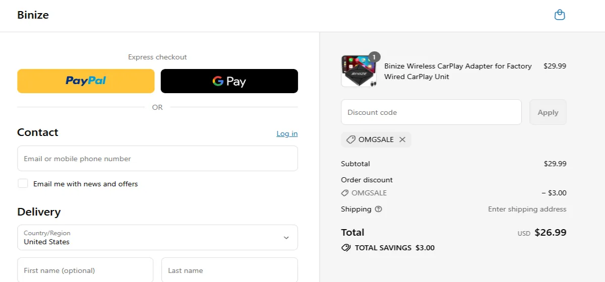 Coupon proof OMGSALE