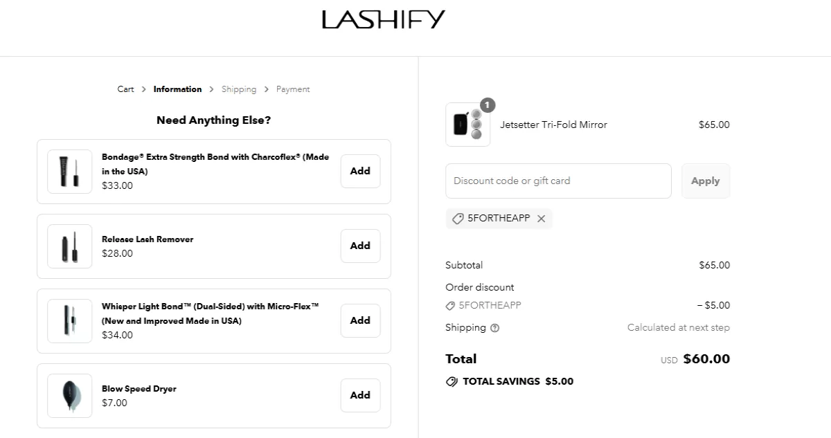 Coupon proof 5FORTHEAPP