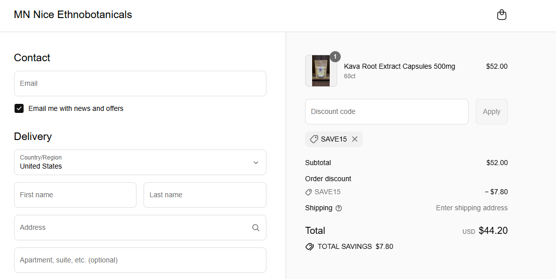 Coupon proof SAVE15