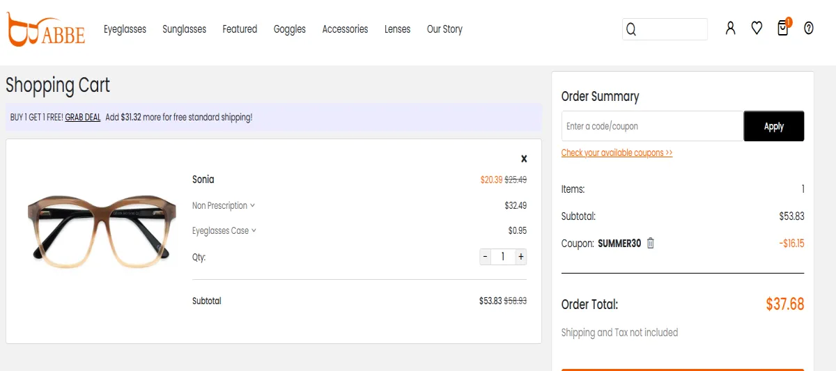 Coupon proof SUMMER30