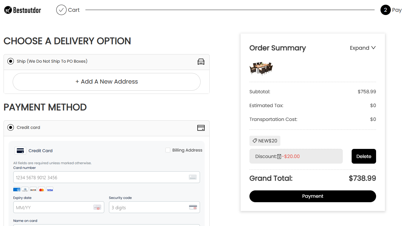 Coupon proof NEW$20