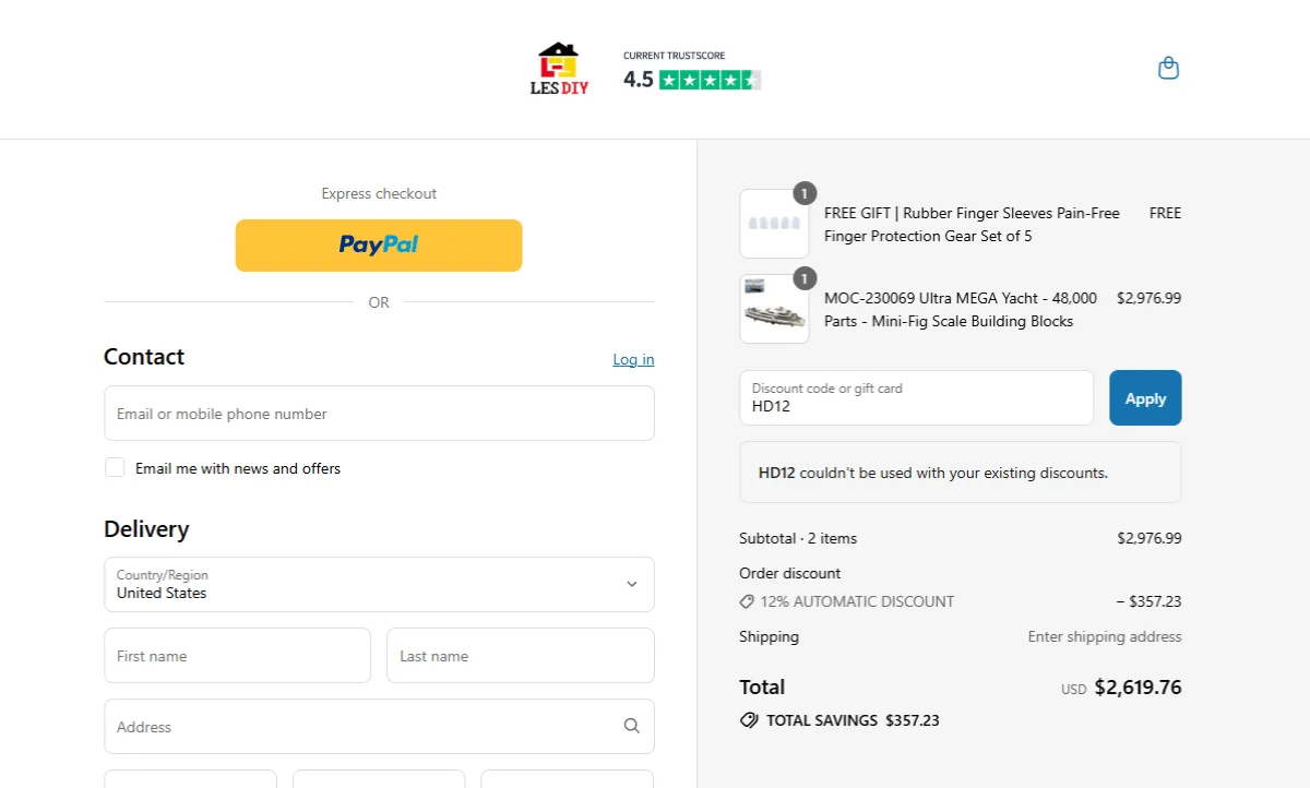 Coupon proof HD12