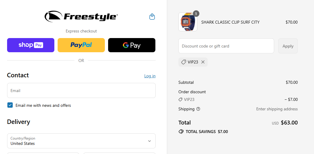 Coupon proof VIP23