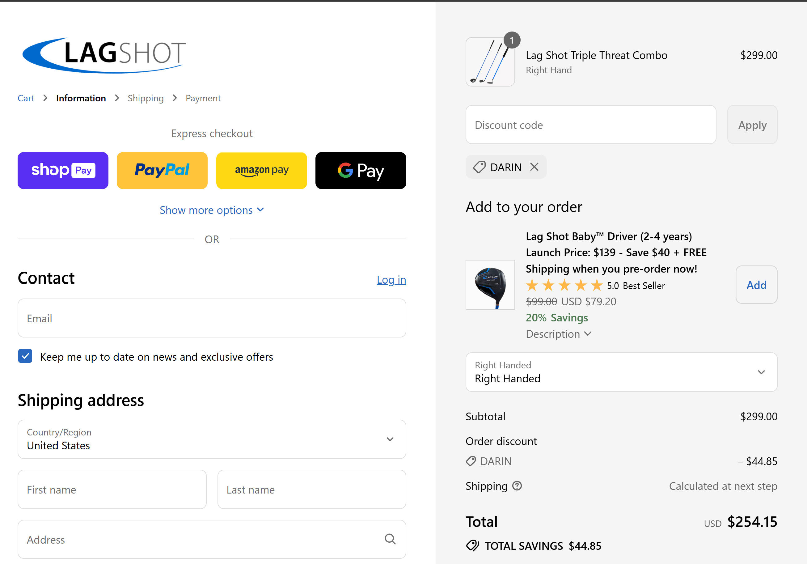 Coupon proof DARIN