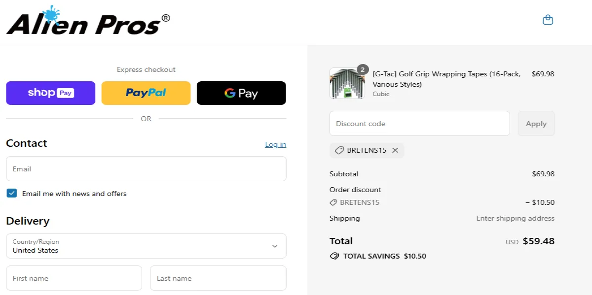 Coupon proof BRETENS15