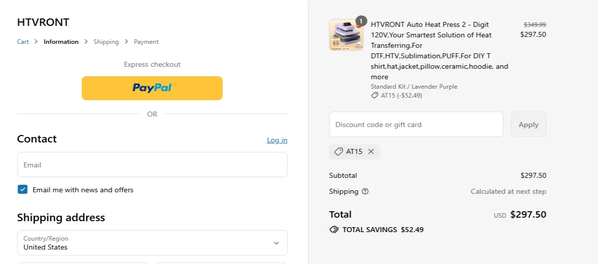 Coupon proof AT15