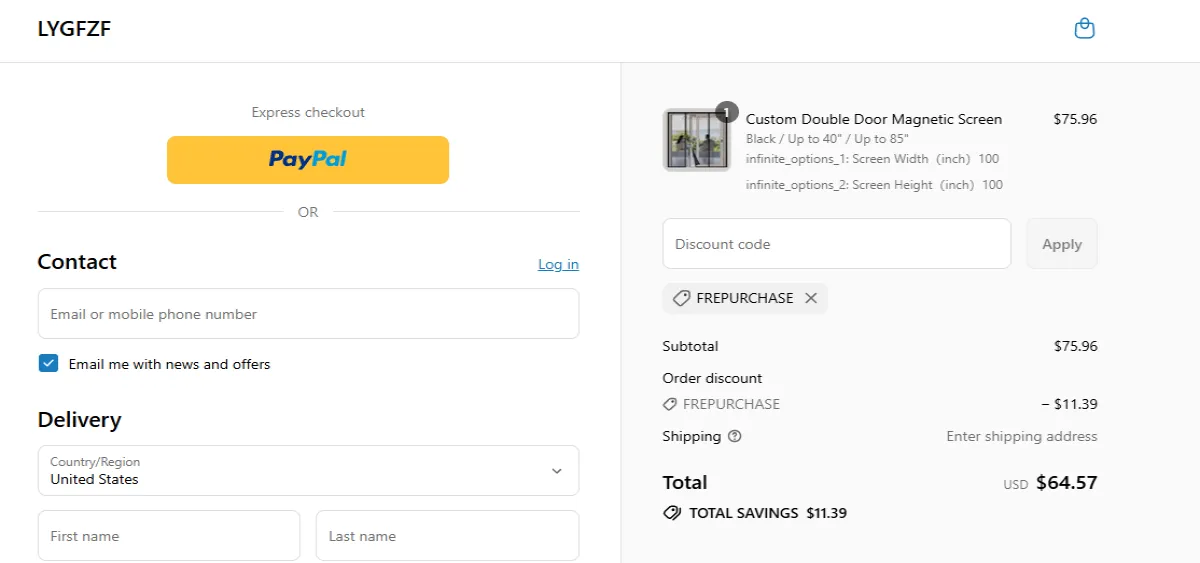 Coupon proof FREPURCHASE