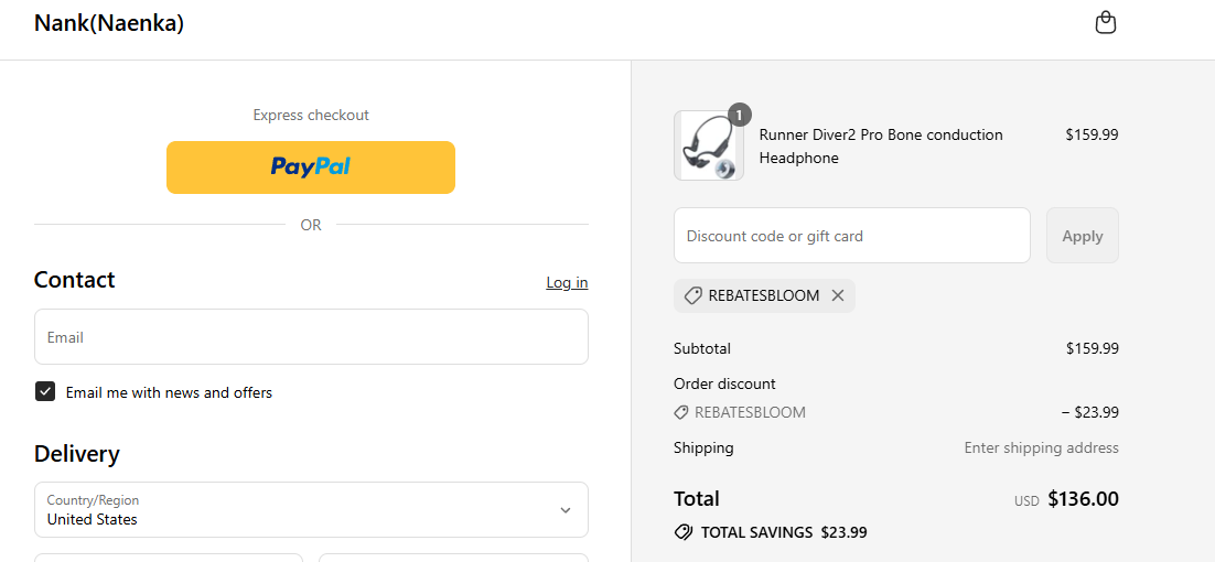 Coupon proof REBATESBLOOM