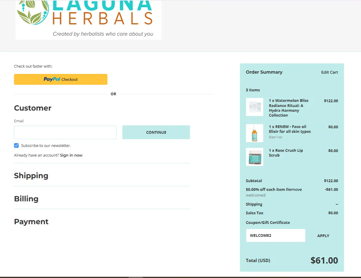 Coupon proof welcome2