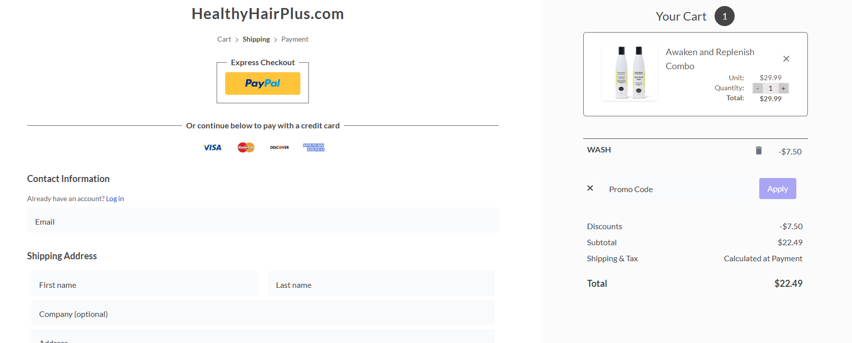 Coupon proof WASH