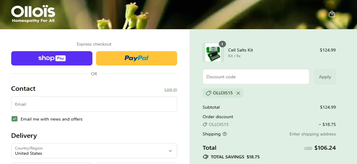 Coupon proof OLLOIS15