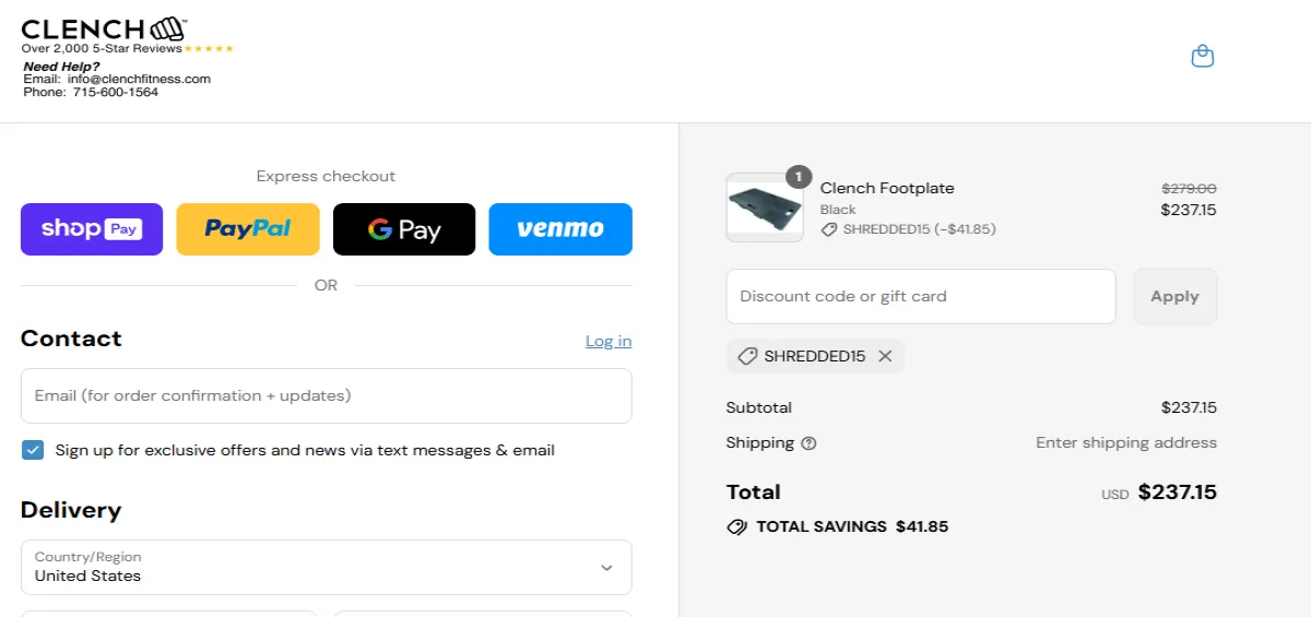 Coupon proof SHREDDED15