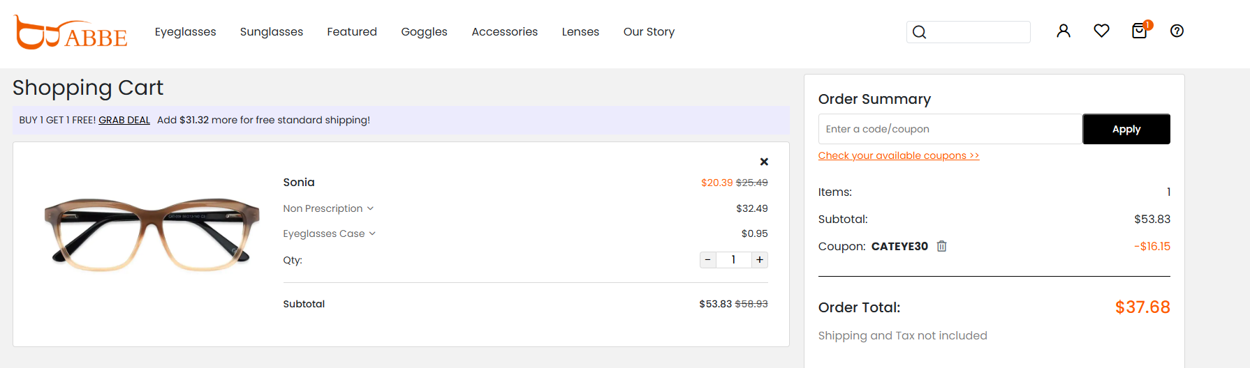 Coupon proof CATEYE30