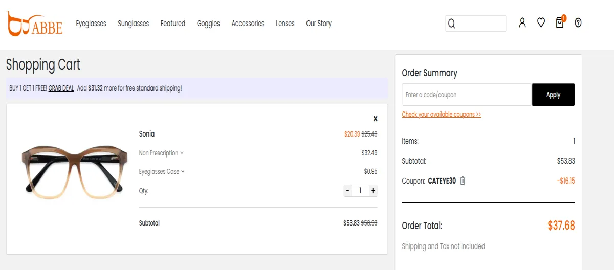 Coupon proof CATEYE30