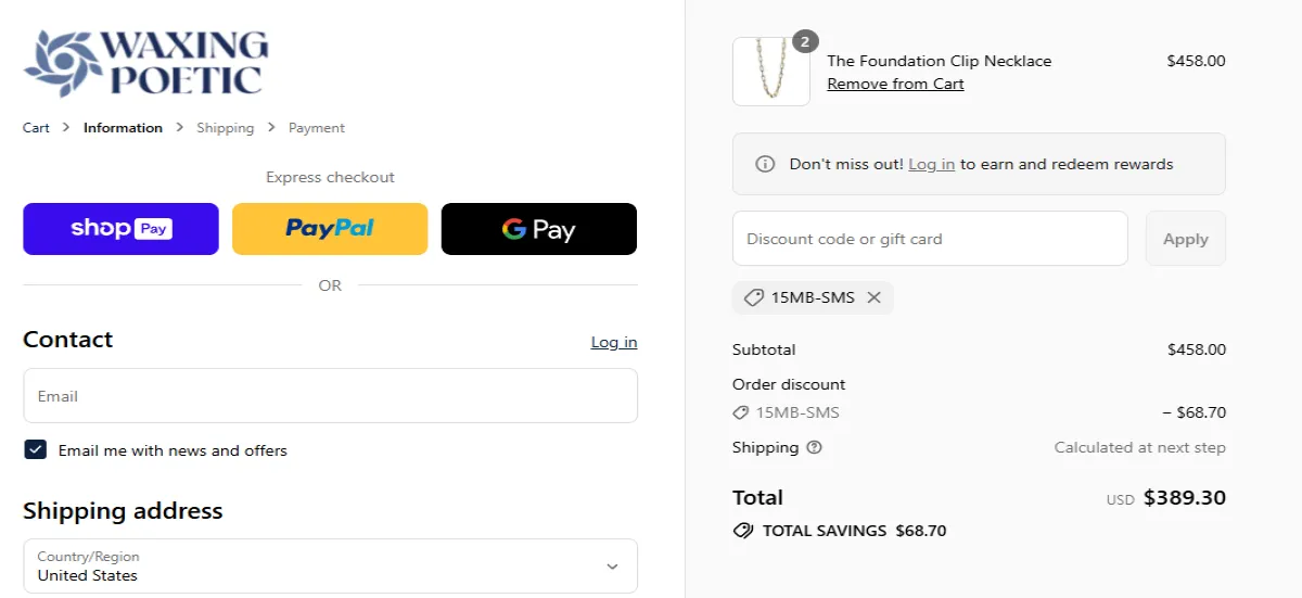 Coupon proof 15MB-SMS