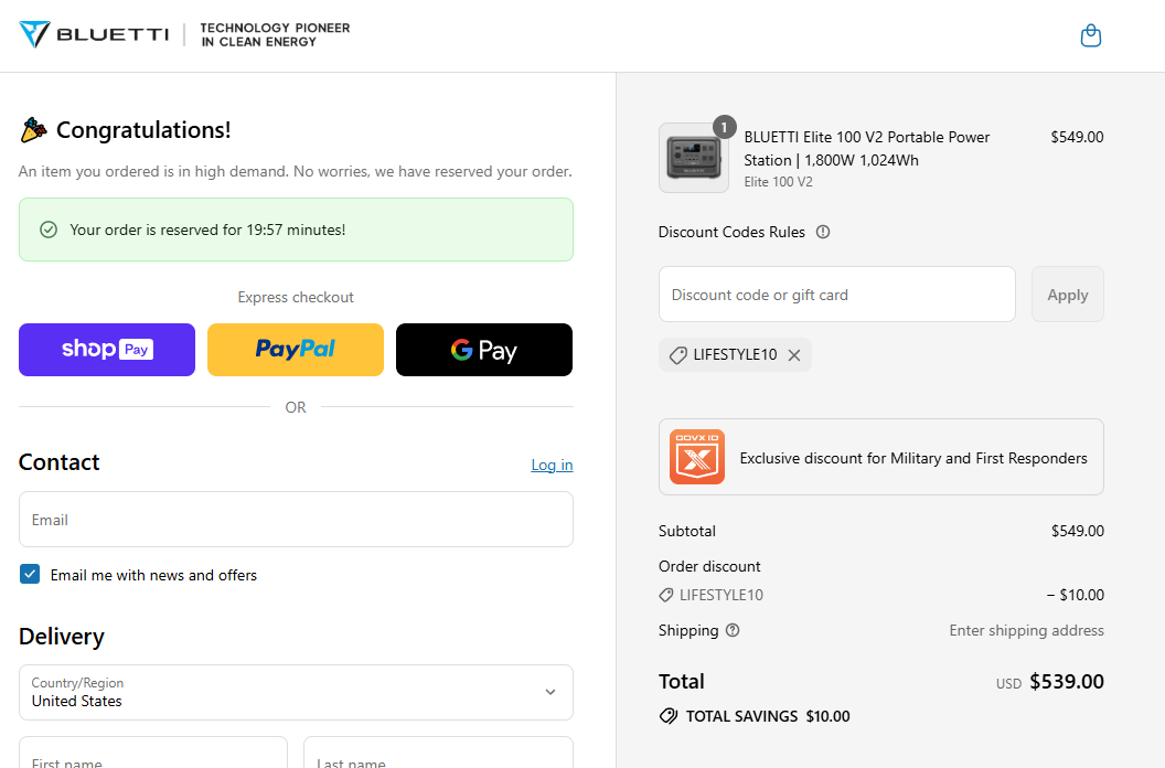 Coupon proof LIFESTYLE10