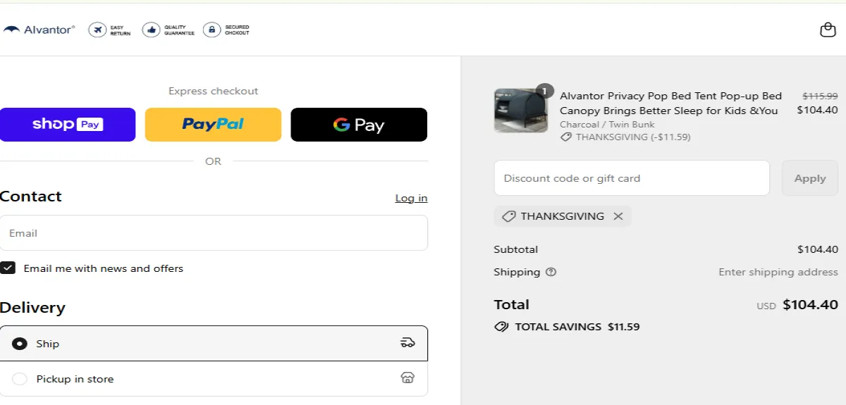 Coupon proof THANKSGIVING