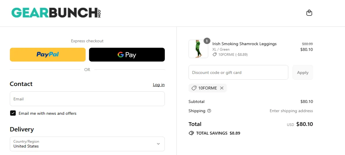 Coupon proof 10FORME