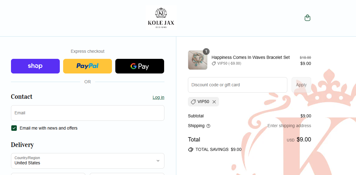 Coupon proof VIP50