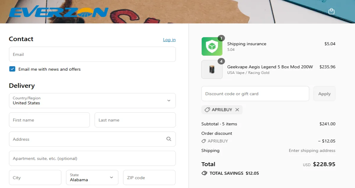 Coupon proof APRILBUY