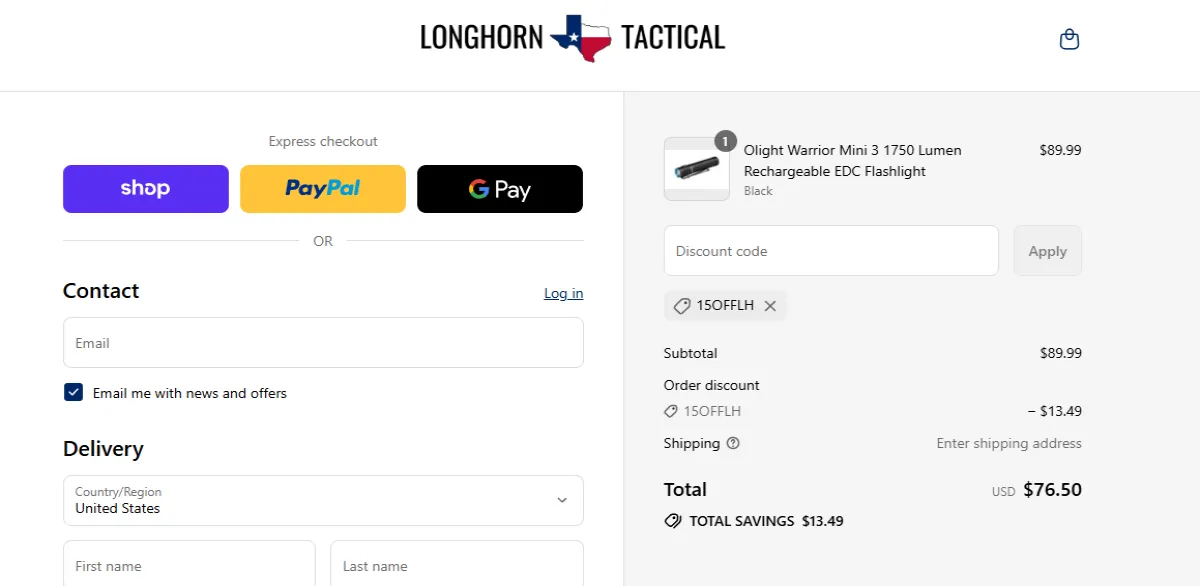 Coupon proof 15OFFLH