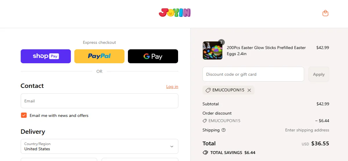 Coupon proof EMUCOUPON15