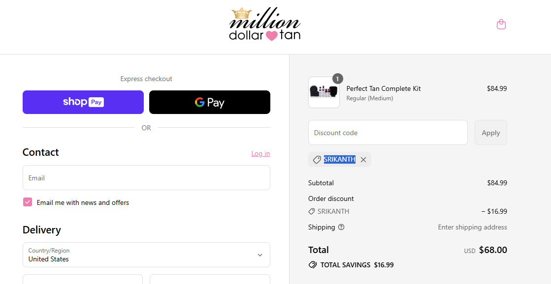 Coupon proof SRIKANTH