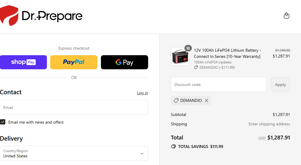 Coupon proof DEMANDIO