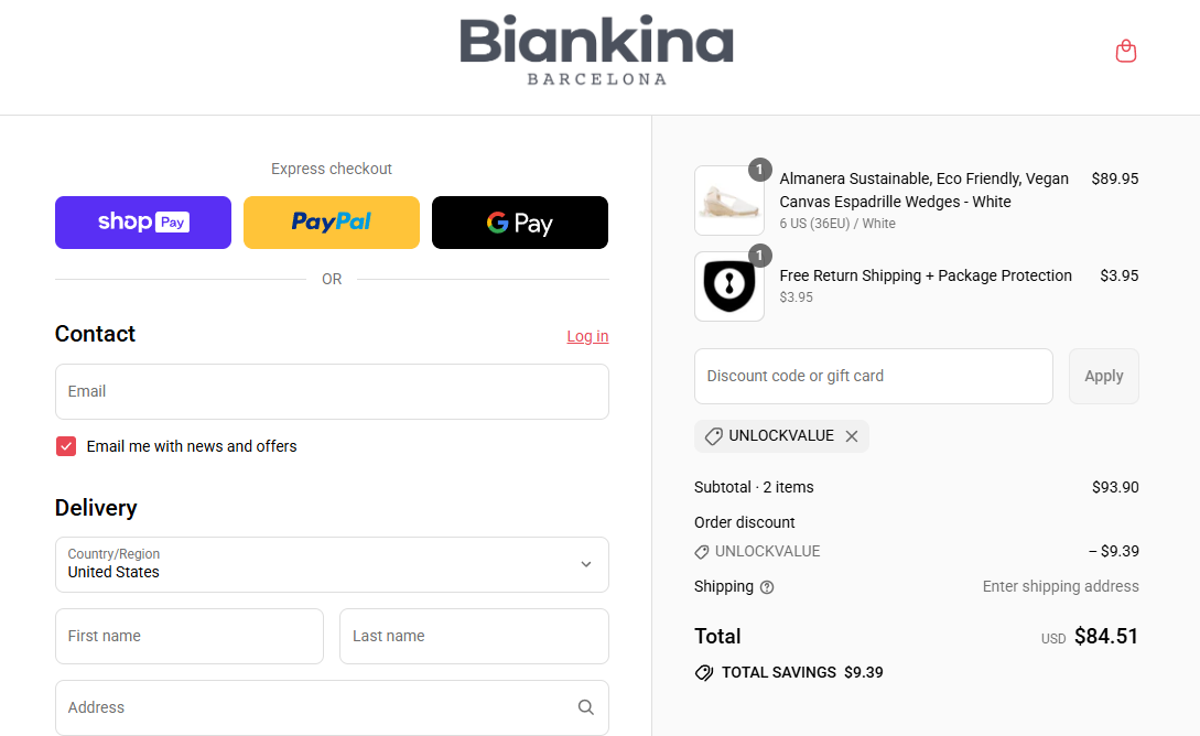 Coupon proof UNLOCKVALUE