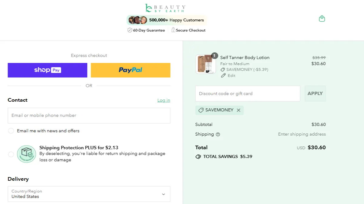 Coupon proof SAVEMONEY