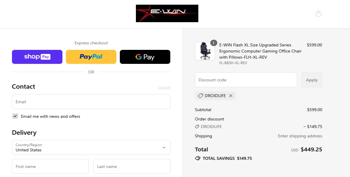 Coupon proof DROIDLIFE