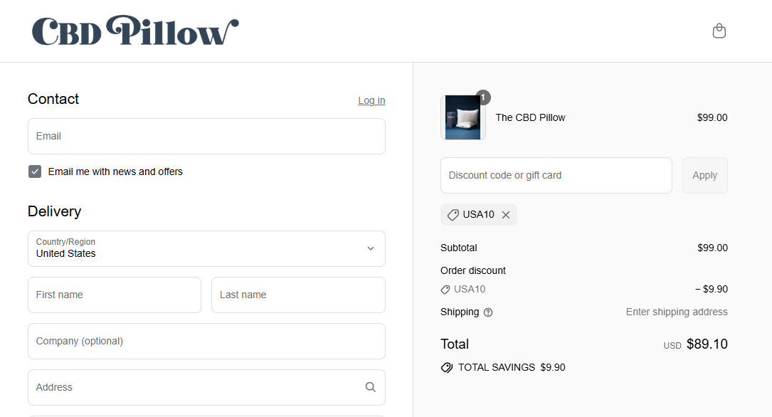 Coupon proof USA10