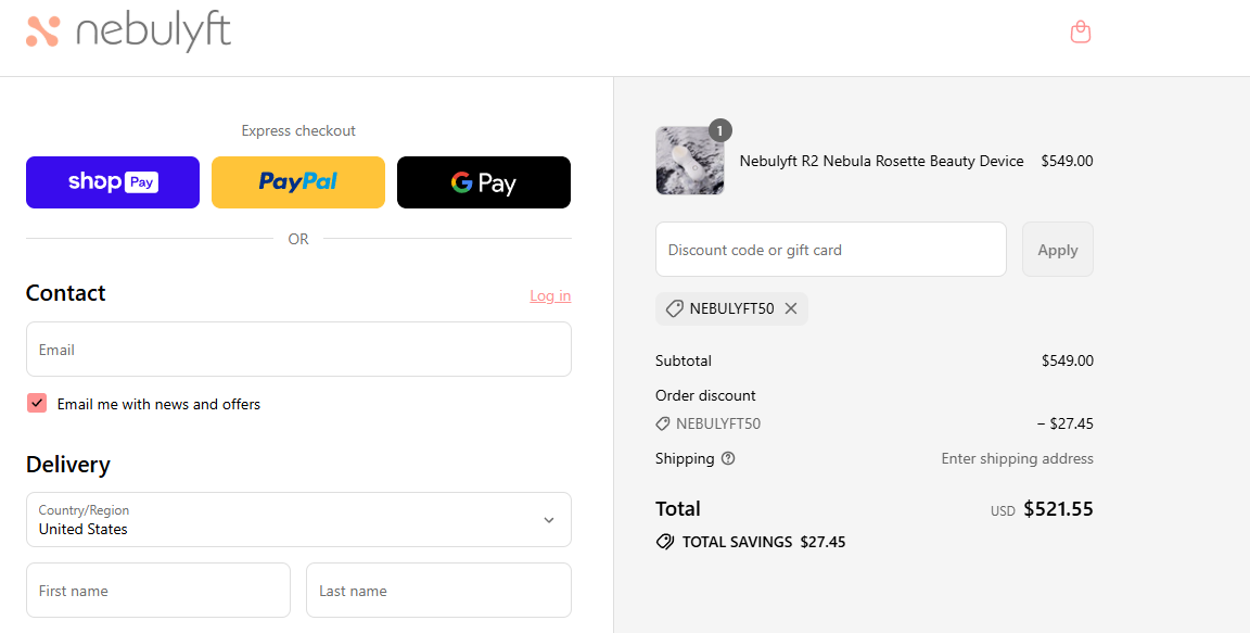 Coupon proof NEBULYFT50