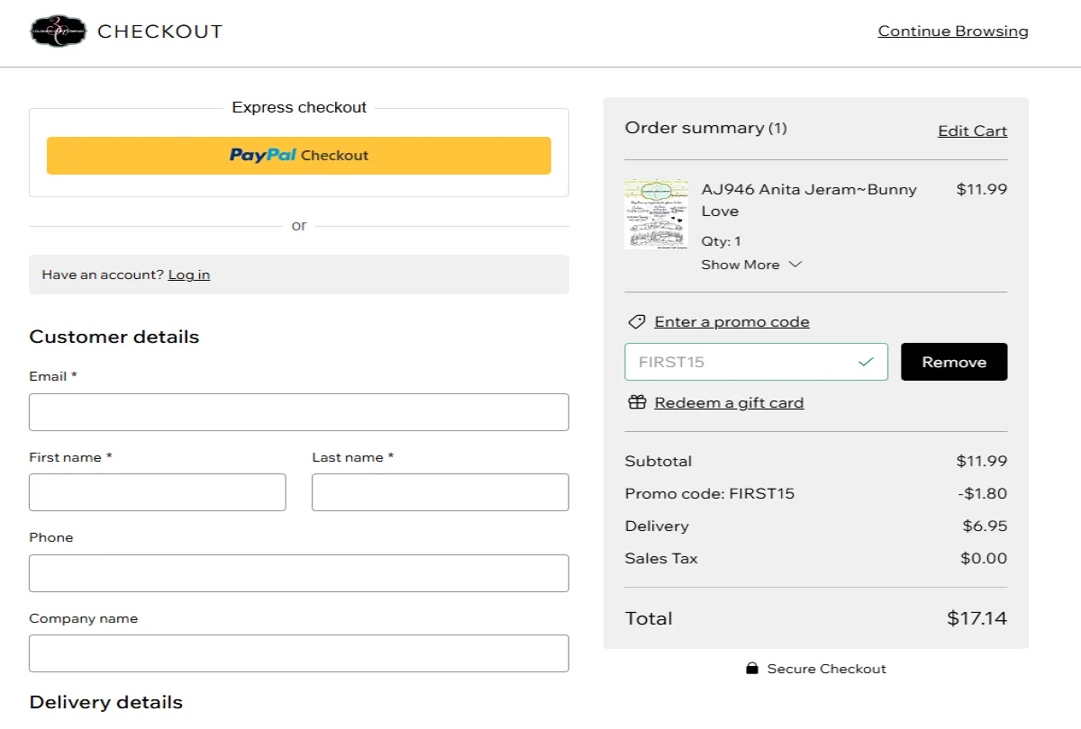 Coupon proof FIRST15