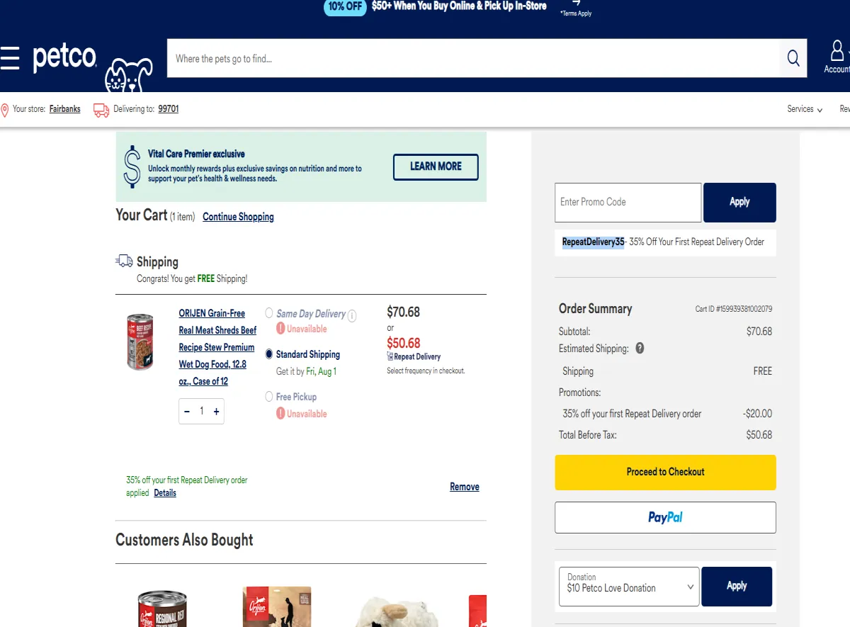 Coupon proof RepeatDelivery35