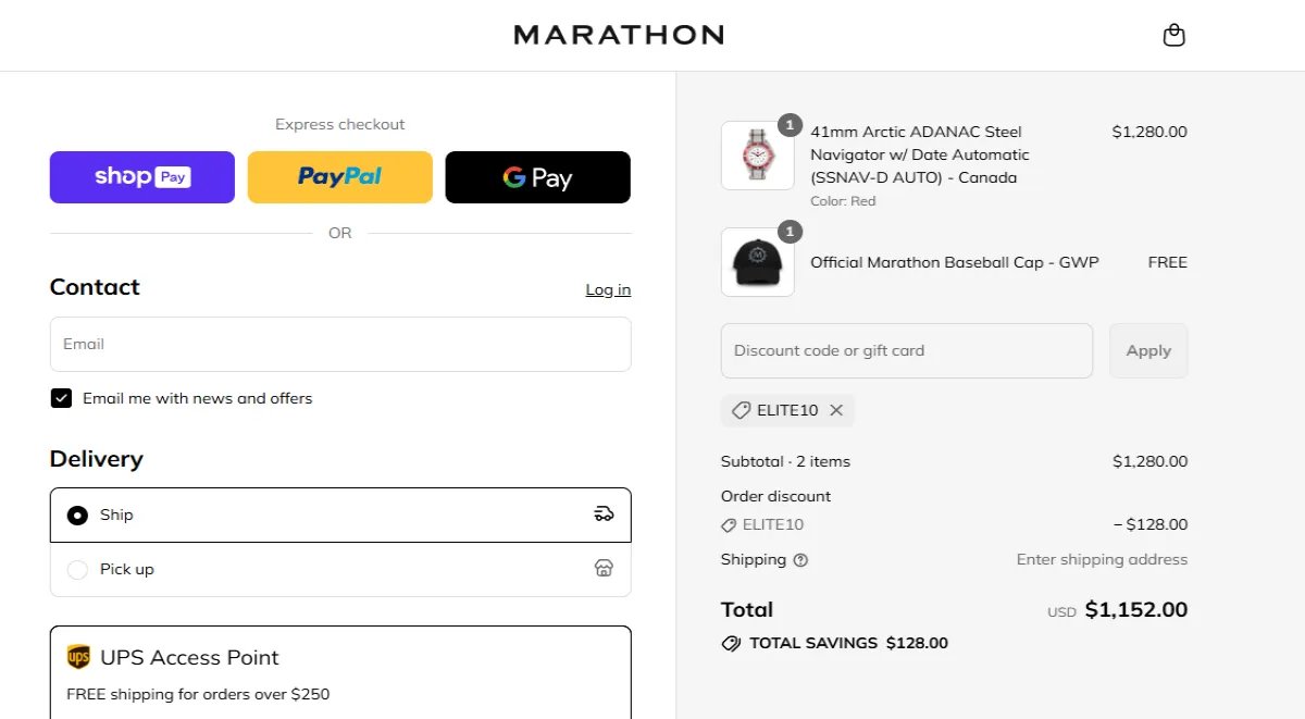 Coupon proof ELITE10