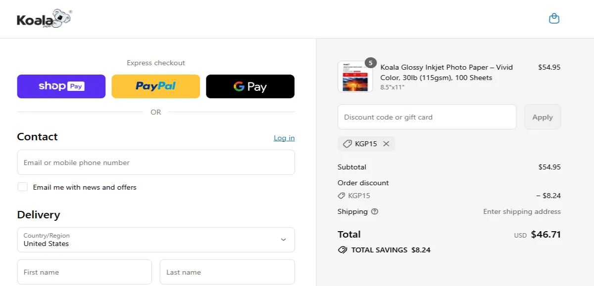 Coupon proof KGP15