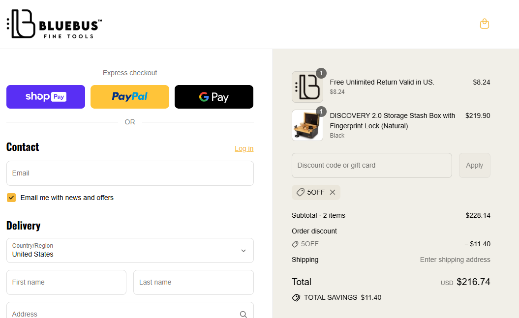 Coupon proof 5OFF