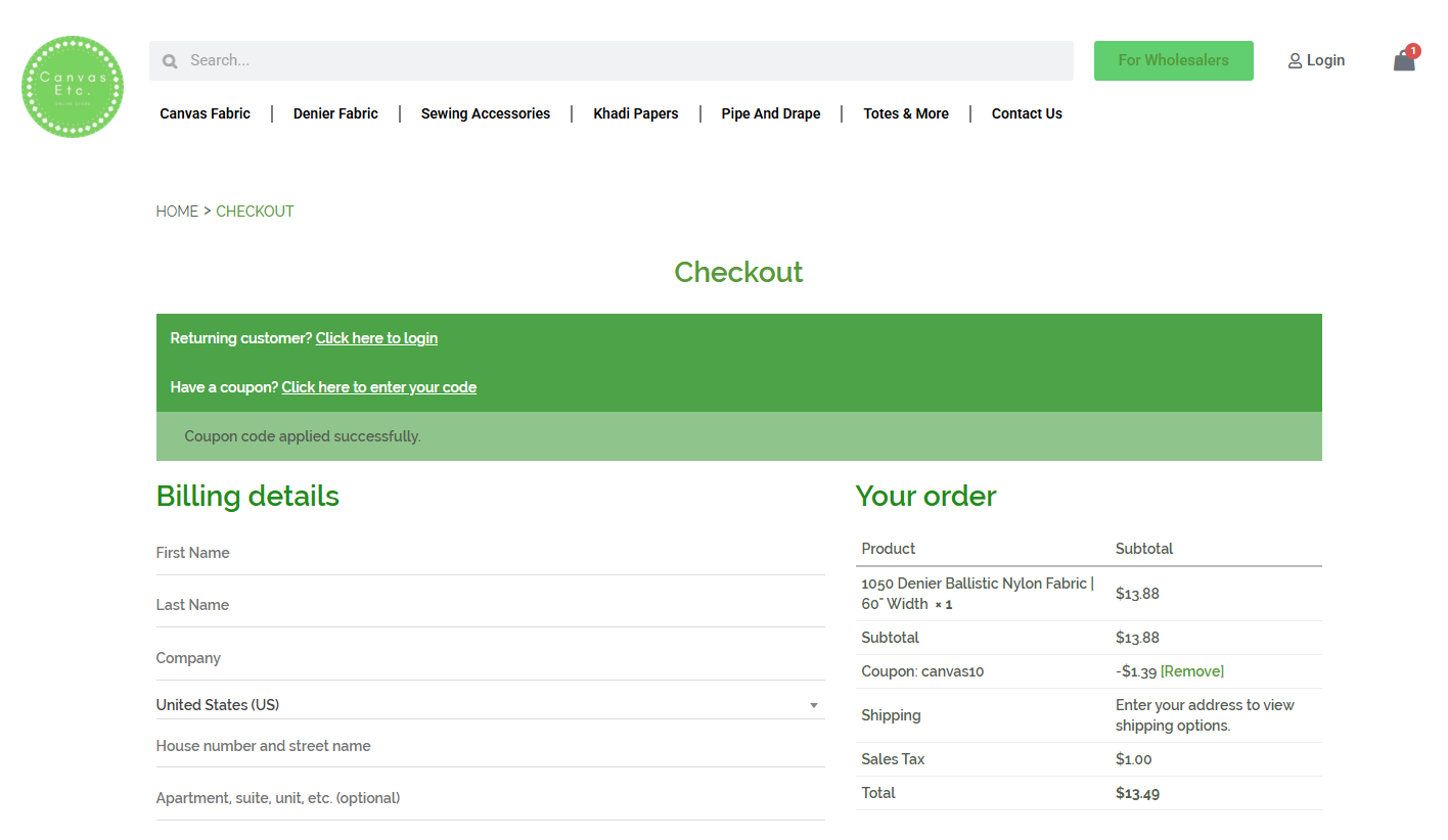 Coupon proof canvas10