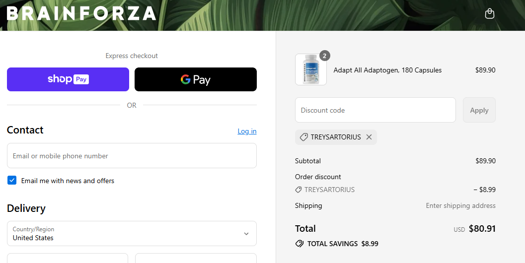 Coupon proof TREYSARTORIUS