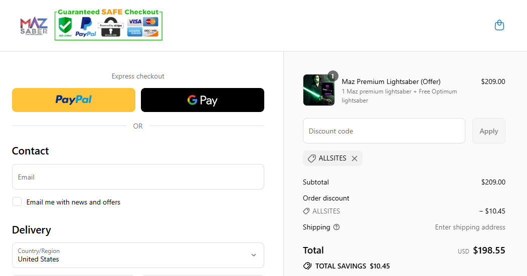 Coupon proof ALLSITES