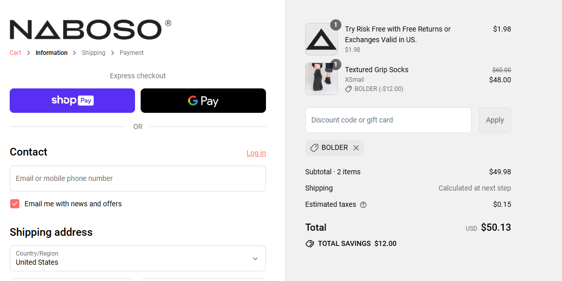 Coupon proof BOLDER