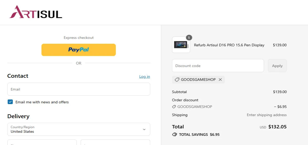 Coupon proof GOODSGAMESHOP