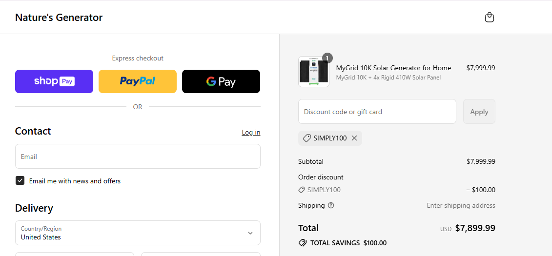 Coupon proof SIMPLY100