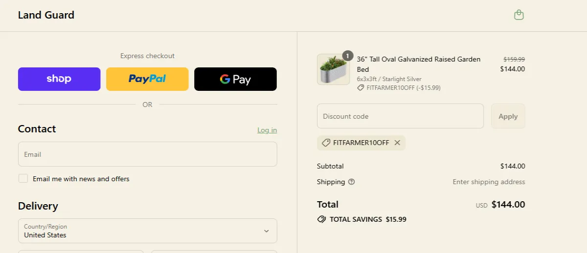 Coupon proof FITFARMER10OFF