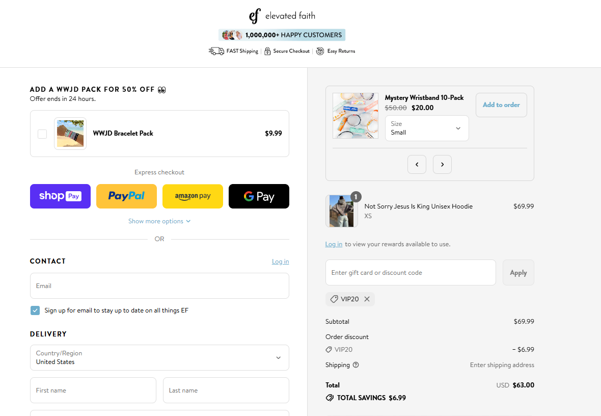Coupon proof VIP20