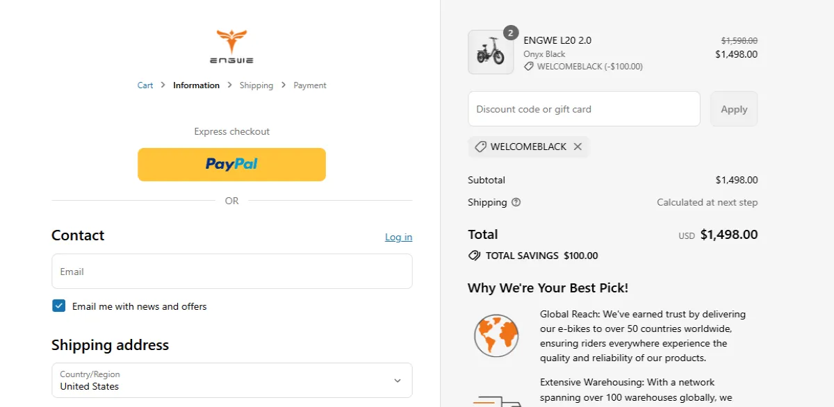 Coupon proof WELCOMEBLACK